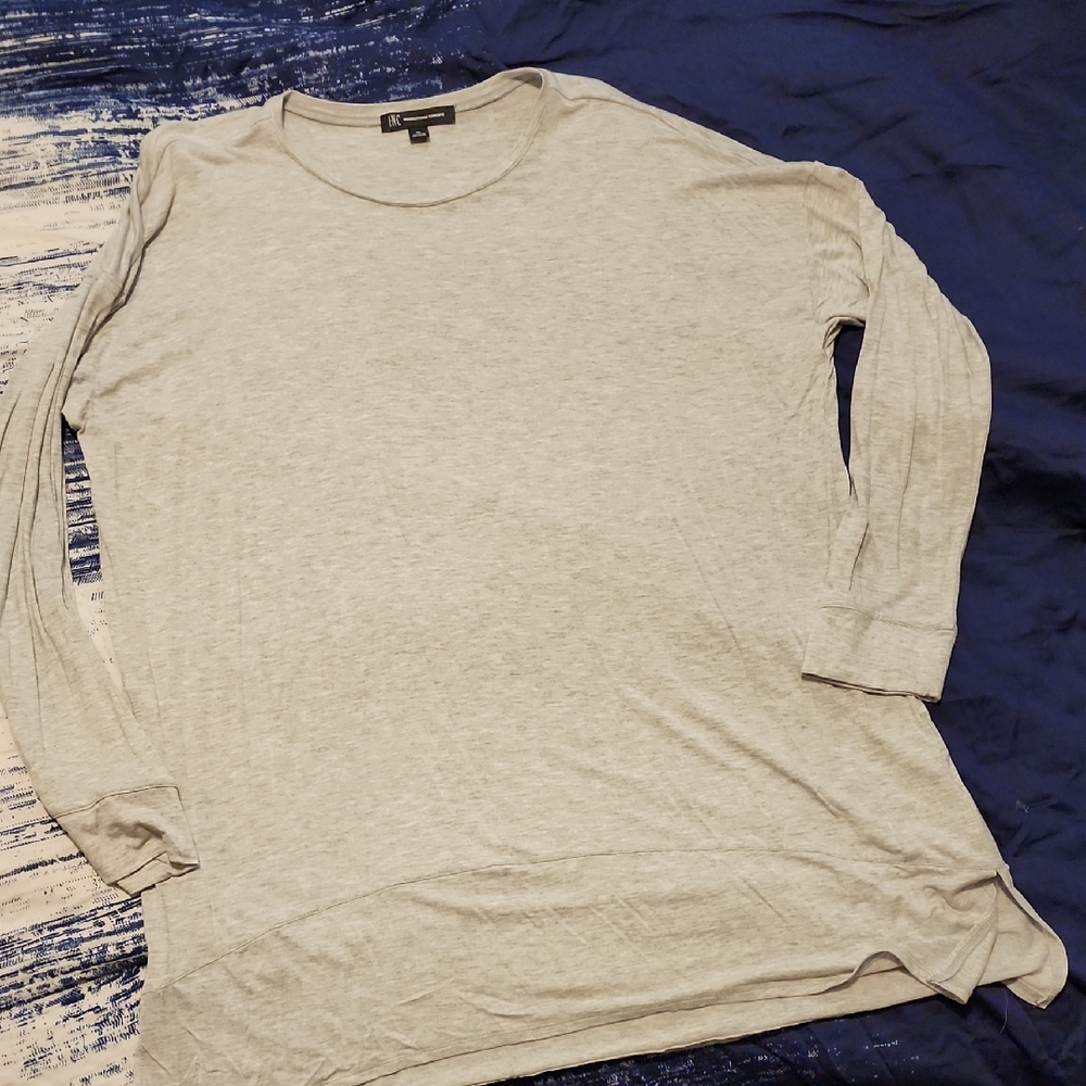 Women's Gray Long Sleeve Shirt